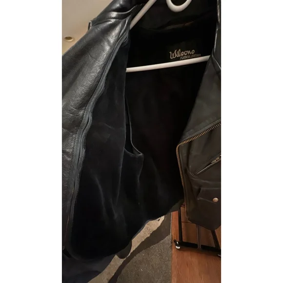 Wilsons Leather Open Road Motorcycle Jacket -38 Vintage - Picture 5 of 7